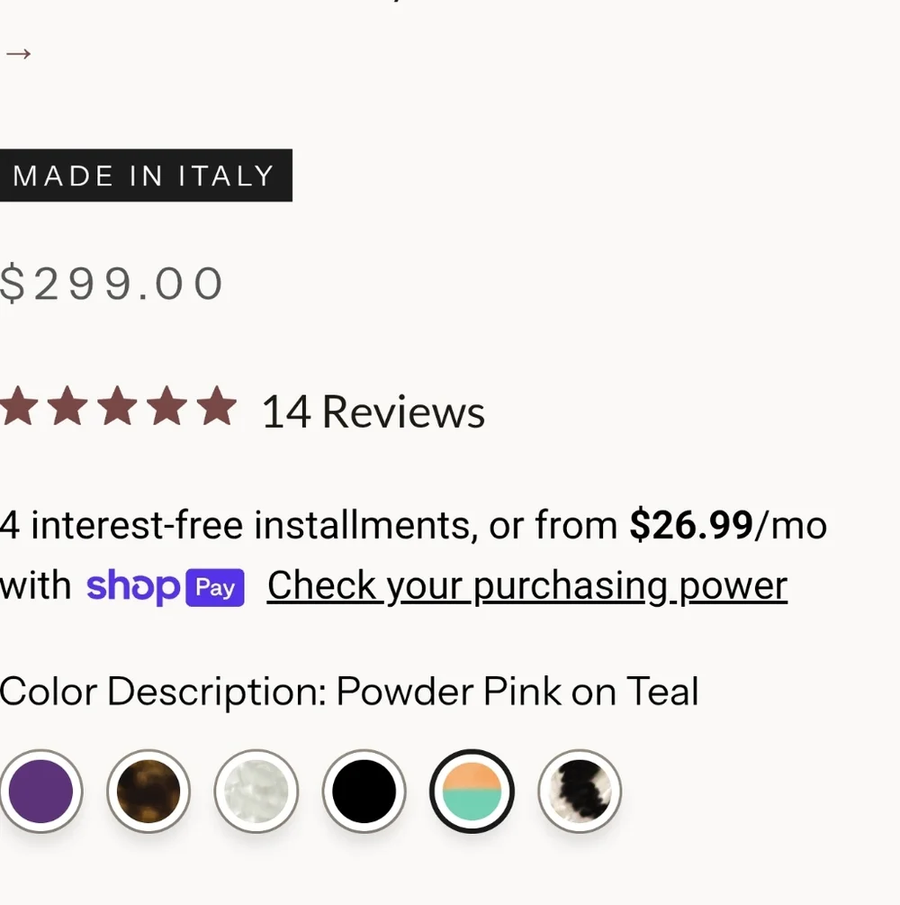 Bold Statement Powder Pink on Teal "Plaza" Reading Glasses From "Vint & York" - Picture 3 of 7